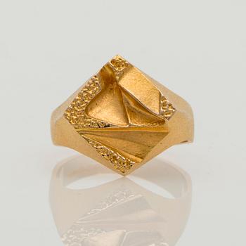 RING, Björn Weckström, Lapponia 2001. 14K guld.