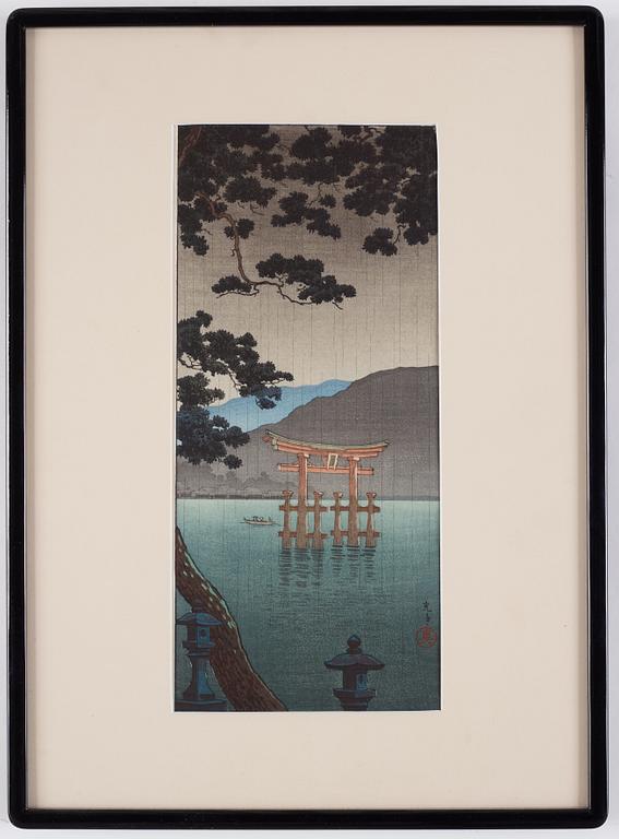 KOITSU TSUCHIYA, woodblockprint. Japan, 20th Century.