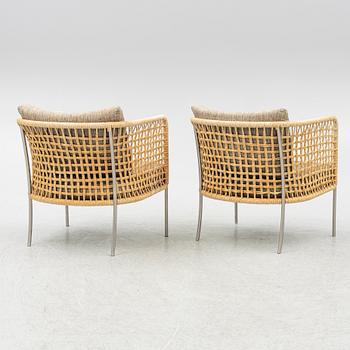 Piero Lissoni, a pair of 'Café Armchair', Living Divani.