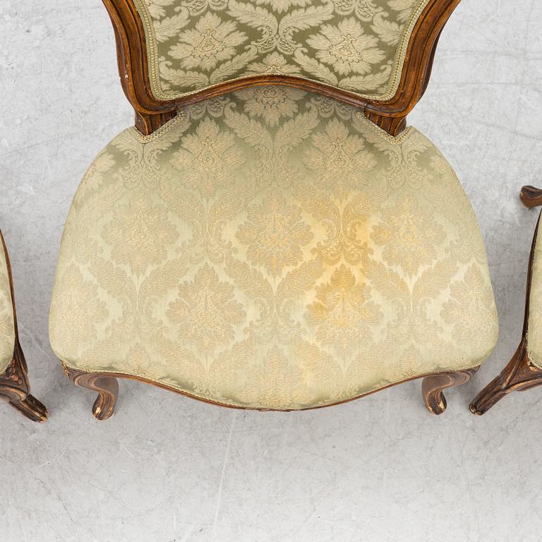 Stolar, tre stycken, Louis XV, Frankrike, 1700-tal.