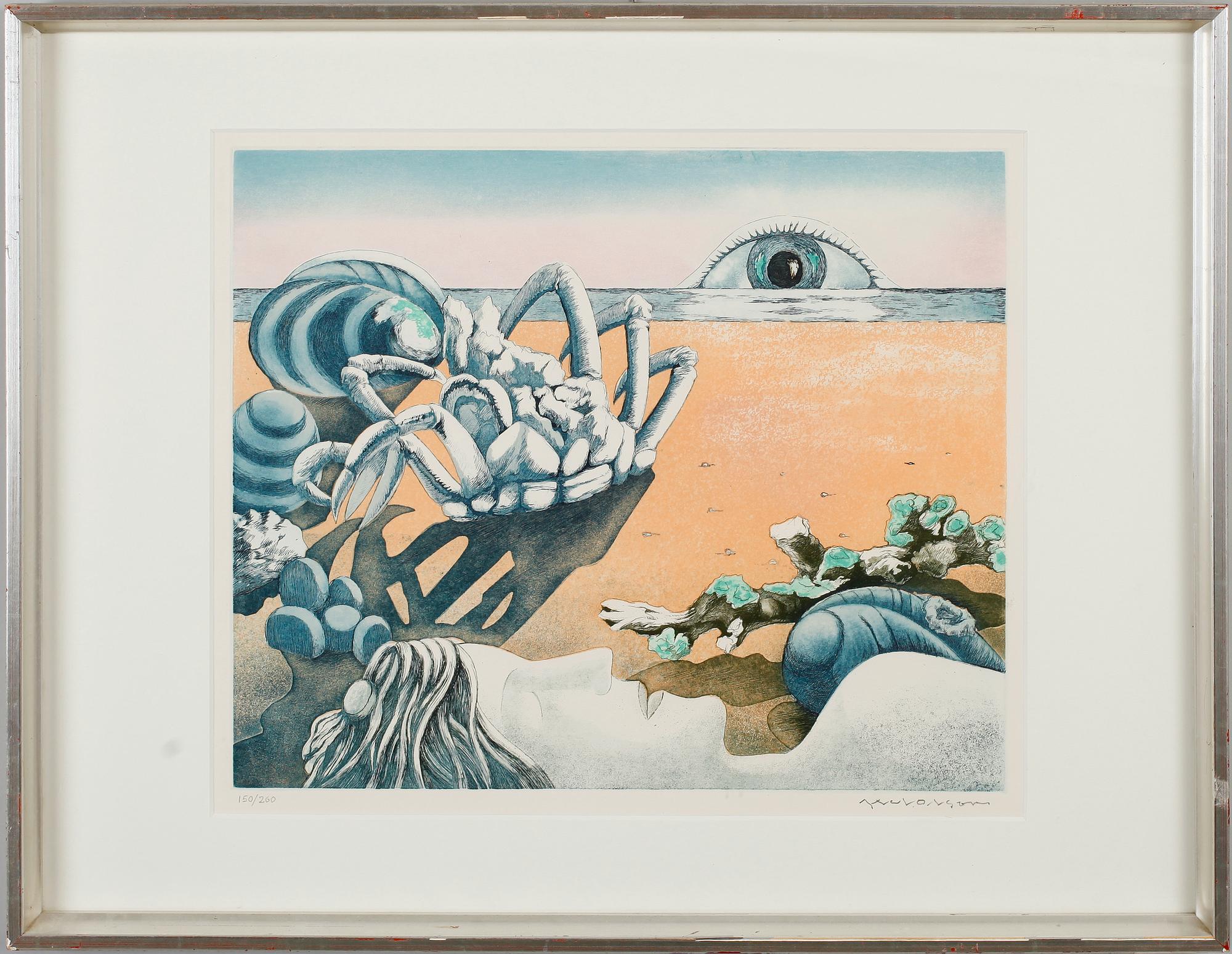 AXEL OLSSON, färglitografi, signerad och numrerad 150/200.