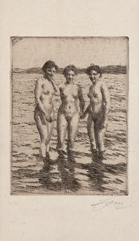 196. Anders Zorn, "The three graces".