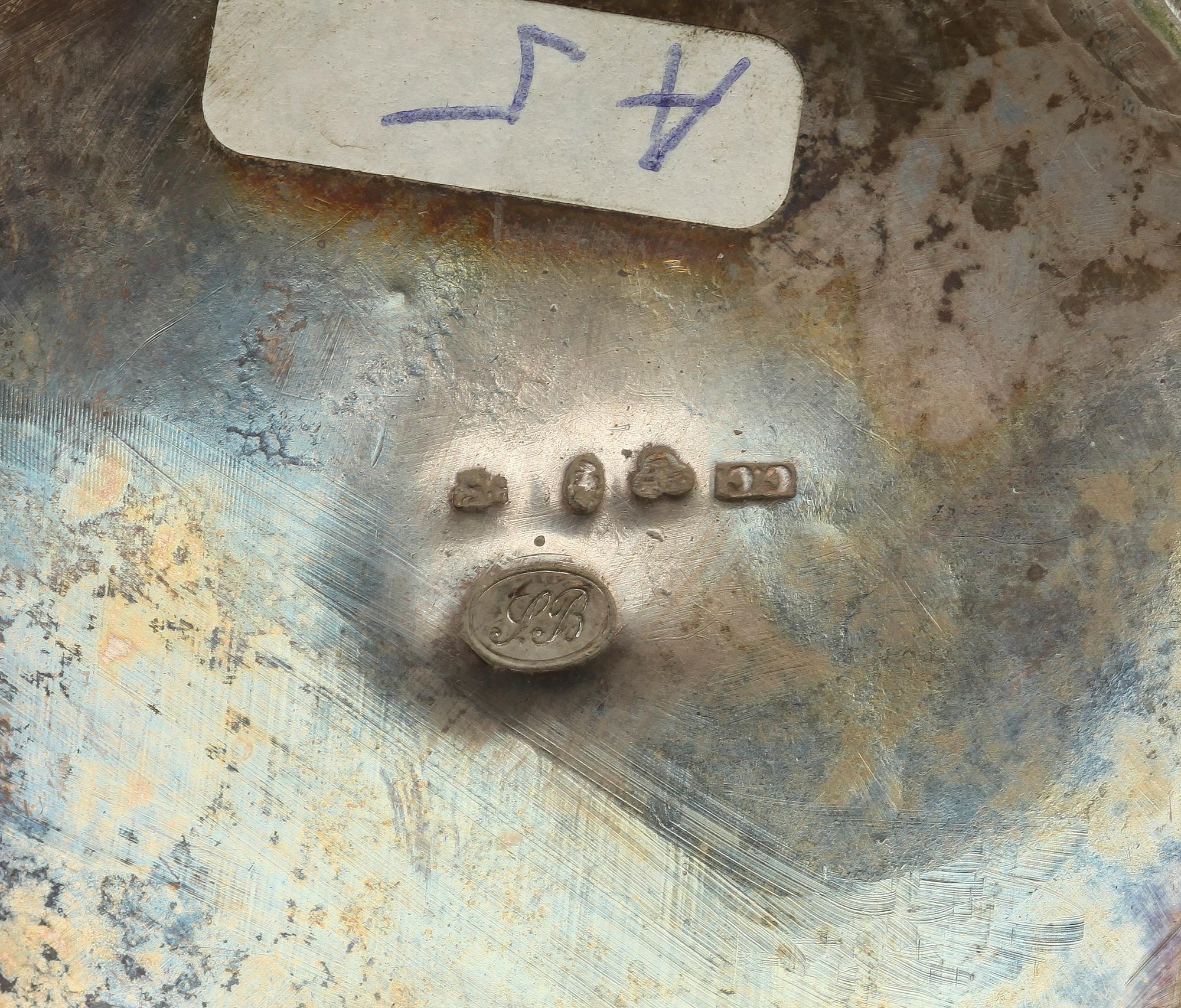 KAFFEKANNA, silver, nyrokoko, Christopher Creutz (1855-1867) Stockholm, vikt ca 698 g.