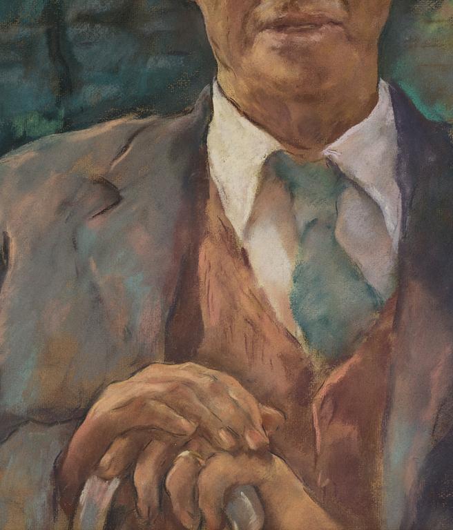 Lotte Laserstein, Porträtt av kyrkoherde Fabian Wide (1882-1978).
