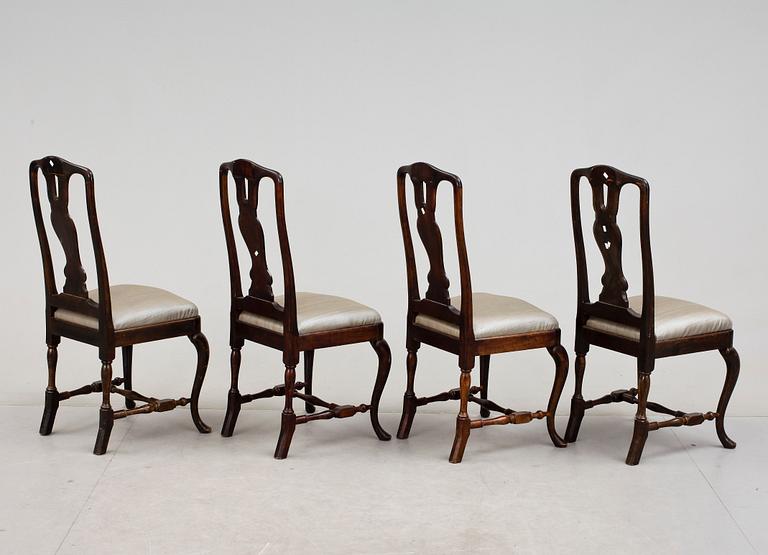 STOLAR, 4 st, senbarockstil, omkring 1900.