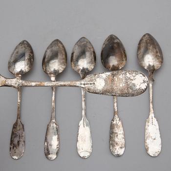 SKEDAR, 6 st, silver Finland, 1900-talets första hälft. Vikt ca 312 gram.