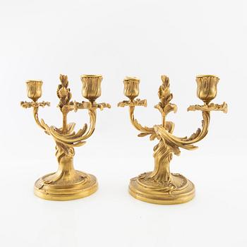 Candelabras a pair Louis XV style approximately 2900.
