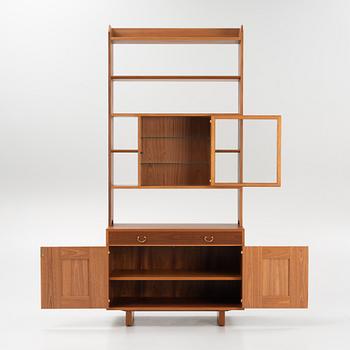 Josef Frank, a mahogany book case with vitrine and cabinet, Firma Svenskt Tenn.