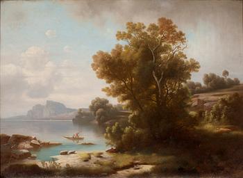OKÄND KONSTNÄR, olja på duk, 1800-talets mitt.