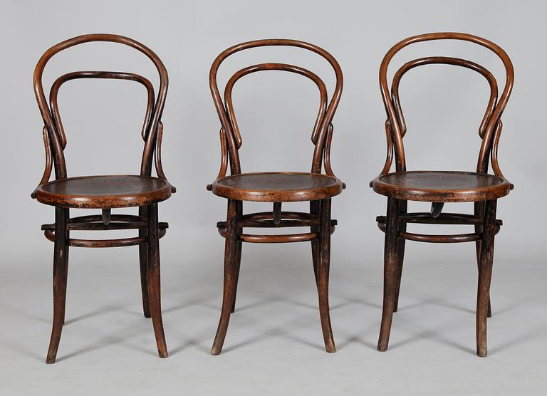 STOLAR, 3 st, Thonetmodell, 1900-talets början.