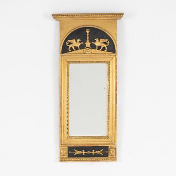A Swedish Empire Mirror, first half of the 19th Century.