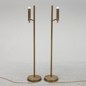 A pair of Bergbom floor lamps, second half of the 20th century.