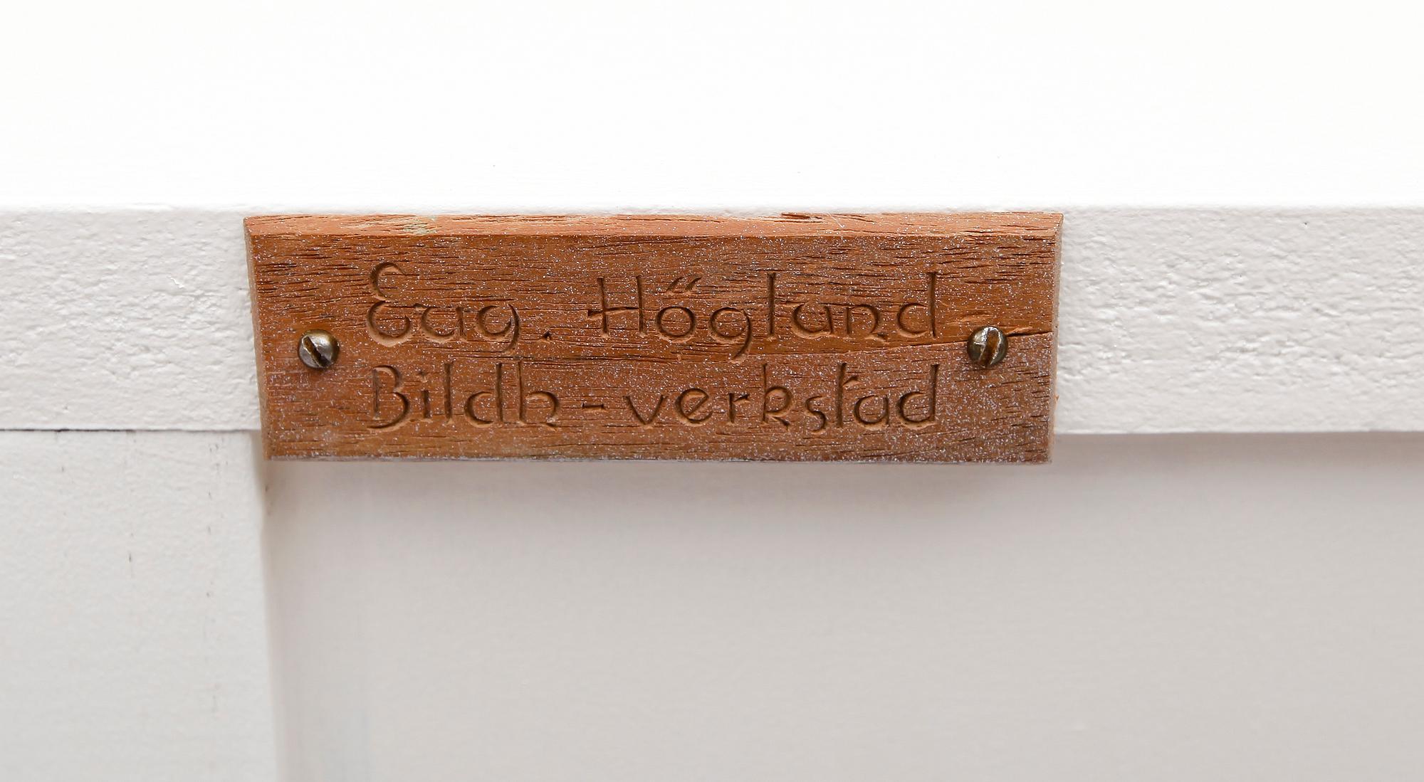 BYRÅ, rokokostil, signerad E. Höglund, Bildhuggarverkstad, 1900-talets mitt.