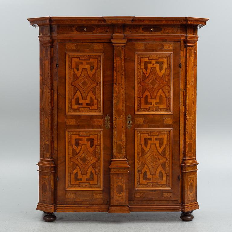 A North-German late-Baroque parquetry cabinet, first part 18th century.