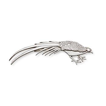 383. Wiwen Nilsson, A Wiwen Nilsson sterling brooch of a peacock, Lund 1953.