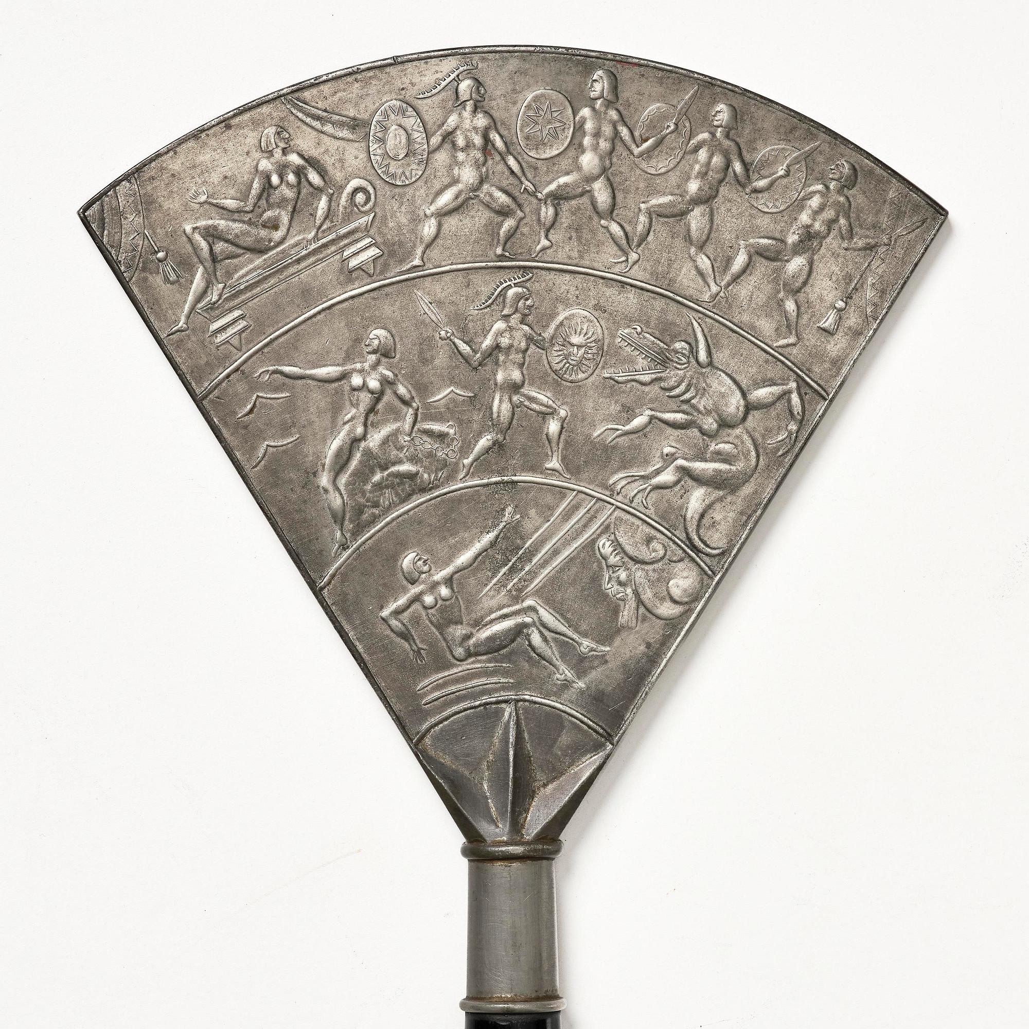 Nils Fougstedt, handspegel, modell "A 619", Firma Svenskt Tenn, Stockholm, 1920-30-tal.