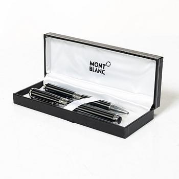 Pennor, 2 st, Montblanc, i etui.