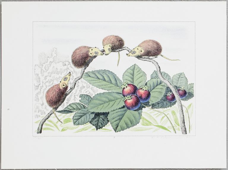 KARL AXEL PEHRSON, 10 litografier i mapp, "Vyer från Nirak". Signerade och numrerade 37/285.