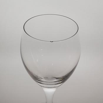 SERVISDELAR, 44 delar, glas, bla Orrefors, 1900-talets andra hälft.