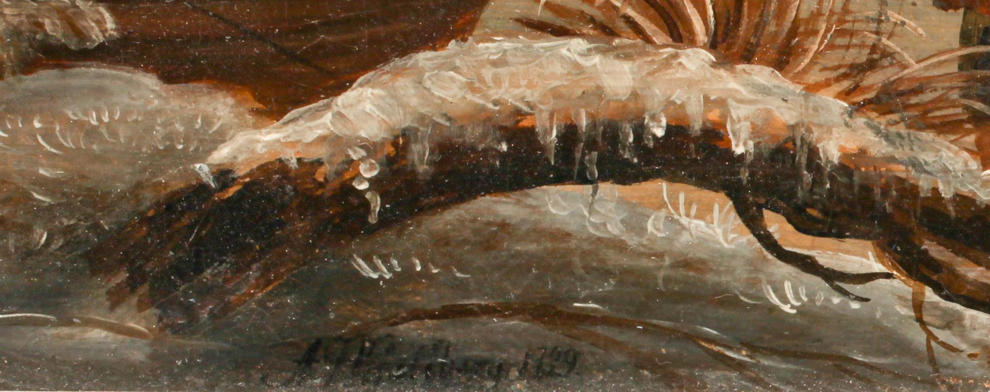 ALBERT T KJELLBERG, olja på duk, sign o dat 1829.