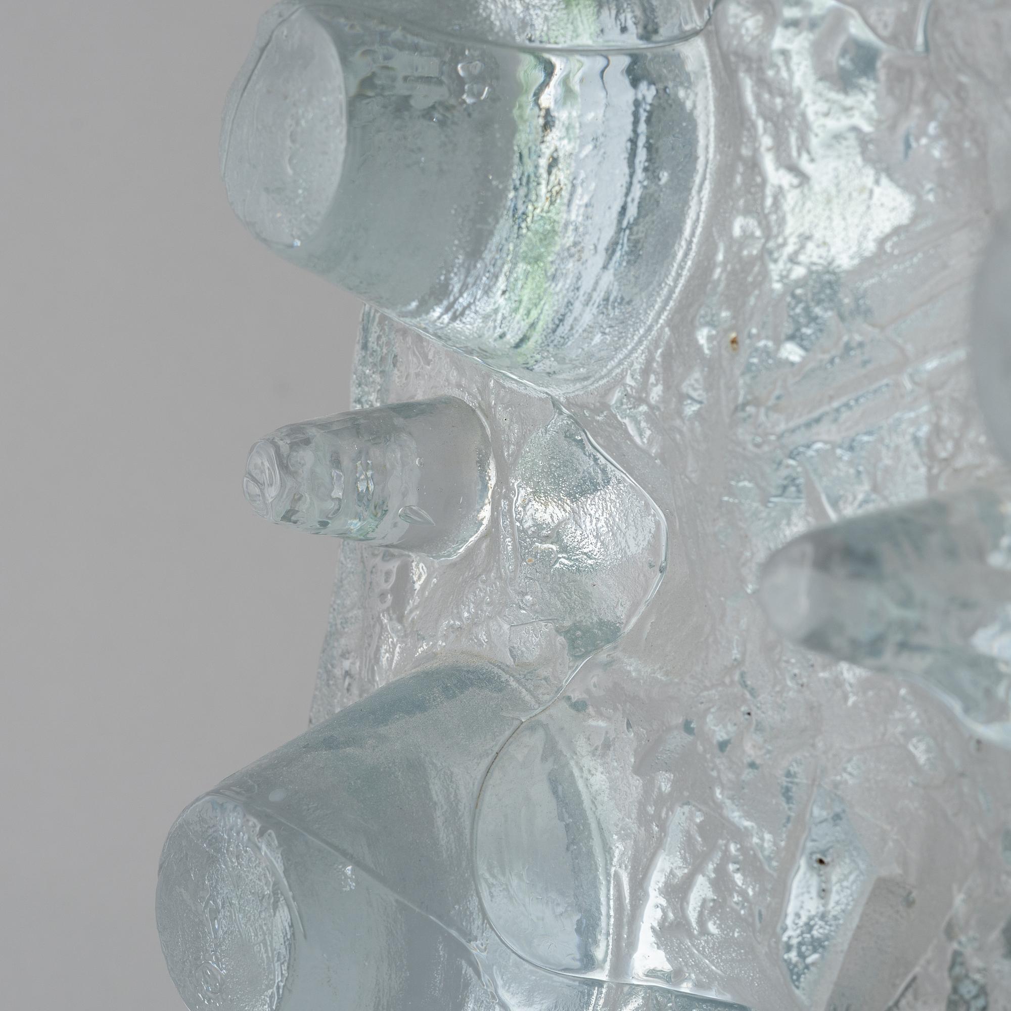 Edvin Öhrström, sculpture, cast glass, Lindshammar Glassworks.