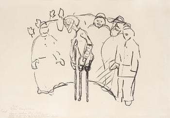 Edvard Munch, "Caricature; After the Assaults (Karikatur: Etter Overfallene)".