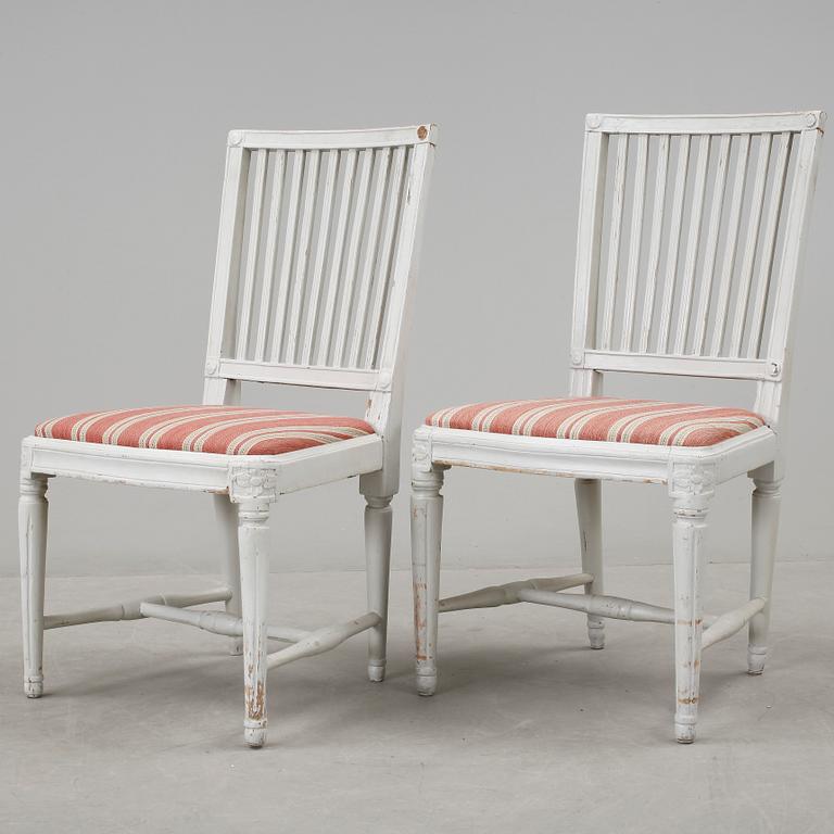 STOLAR, ett par, gustavianska, tidigt, 1800-tal.