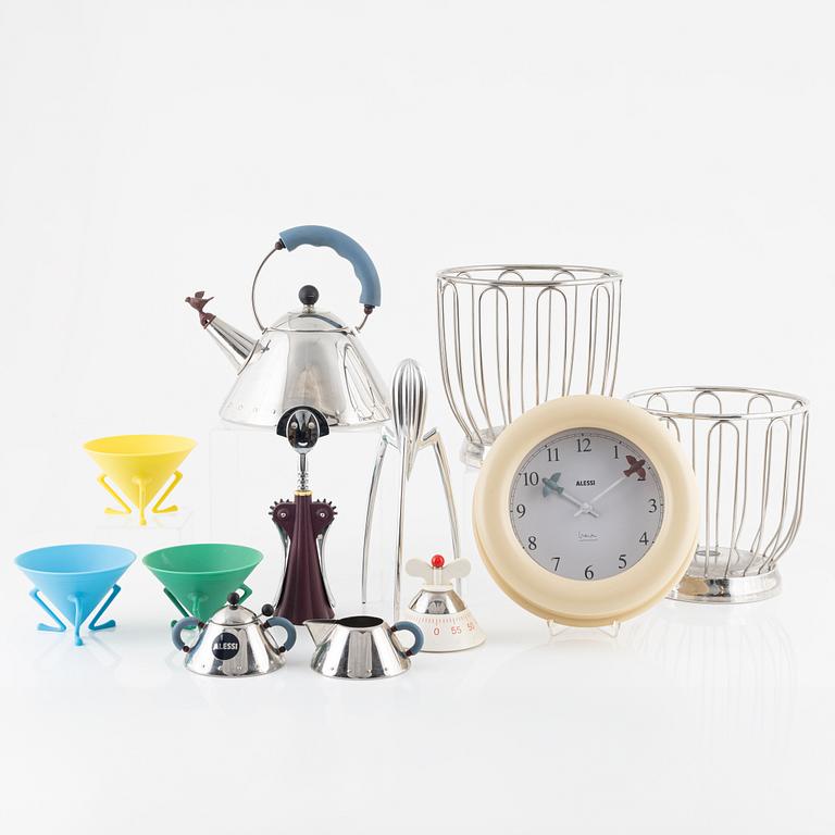 Kitchen utensils, 12 pieces, Alessi, Italy.