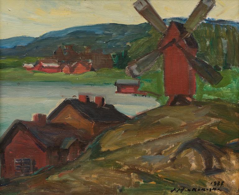 JALMARI RUOKOKOSKI, oil on board, signed and dated 1925.