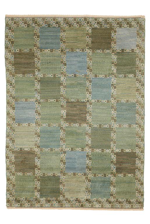 Barbro Nilsson, A carpet, "Gröningen", knotted pile, ca 241-241,5 x 170,5-173,5 cm, signed AB MMF BN.