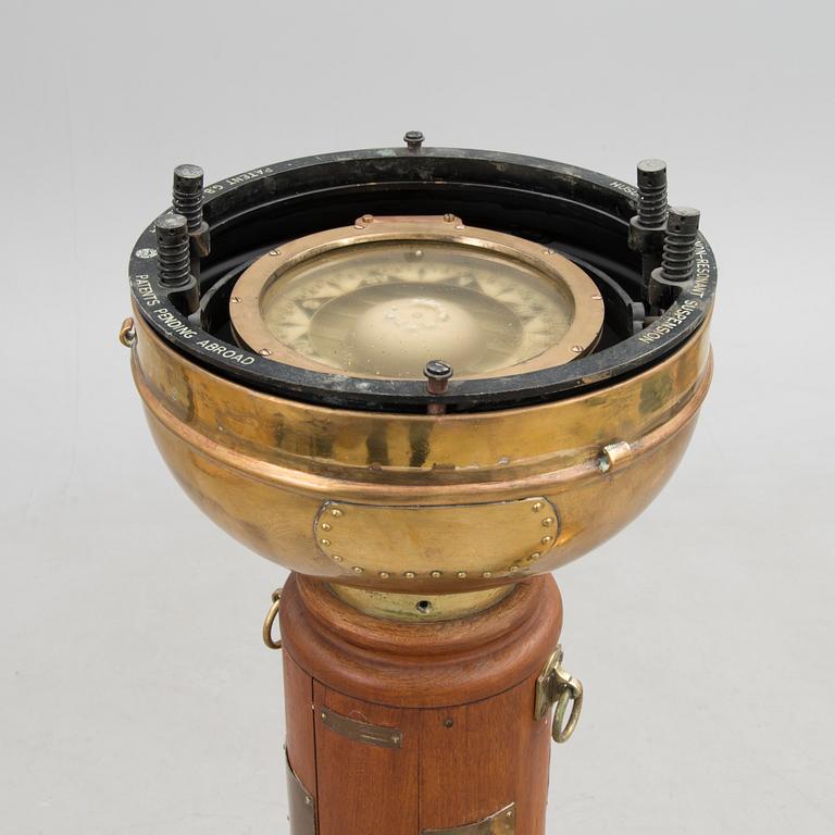 Ship's binnacle with compass, England early 20th century. Husun.