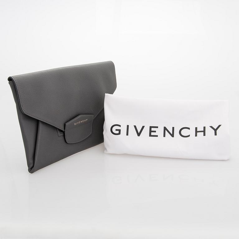 Givenchy, A 'Antigona' goat leather clutch.