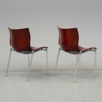 A pair of 'Cam el Eon' chairs by Philippe Starck for Ariade, Italy, designed in 1999.