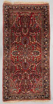 Rug, Sarouk, approx. 150 x 71 cm.