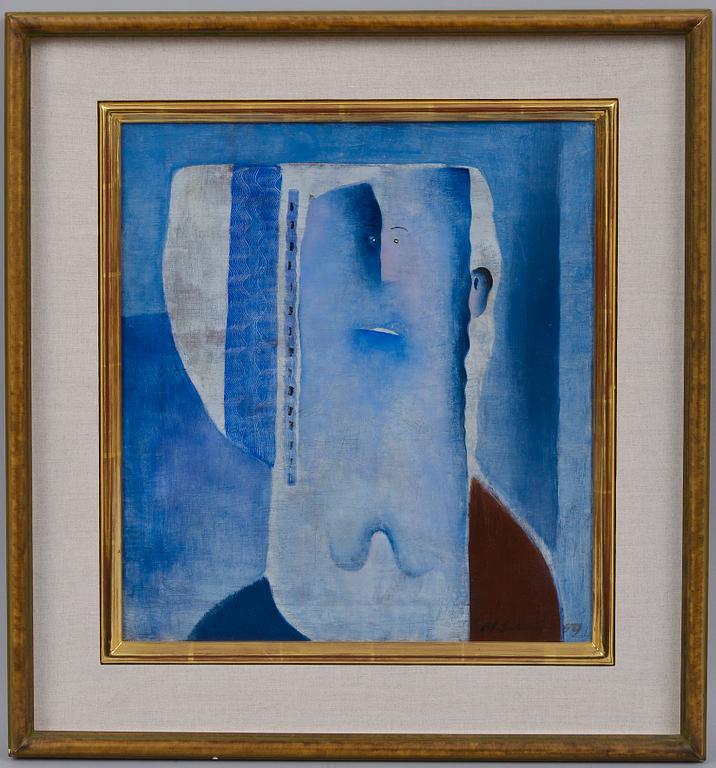 Max Salmi, PORTRAIT IN BLUE.