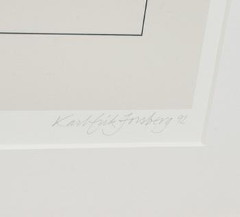 KARL-ERIK FORSBERG, färglitografi, signerad, daterad 92 och numrerad 60/150.