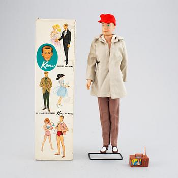 A collection of four Mattel 1960's Barbiedolls with accessories.