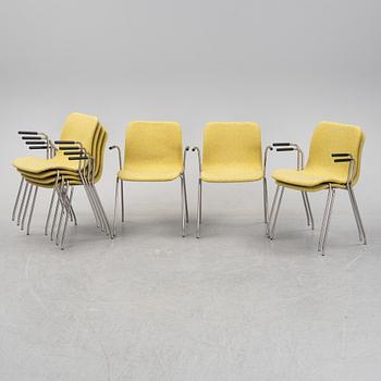 Claesson Koivisto Rune, karmstolar, 8 st "Cornflake", Offecct, daterade 2008.