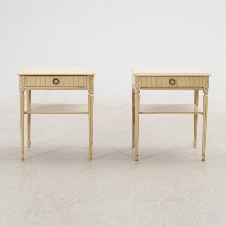 Nightstands, a pair, Gustavian style, 20th century.