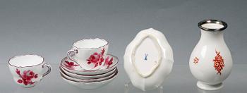 PARTI PORSLIN, 4 delar, Meissen, 1900-tal.