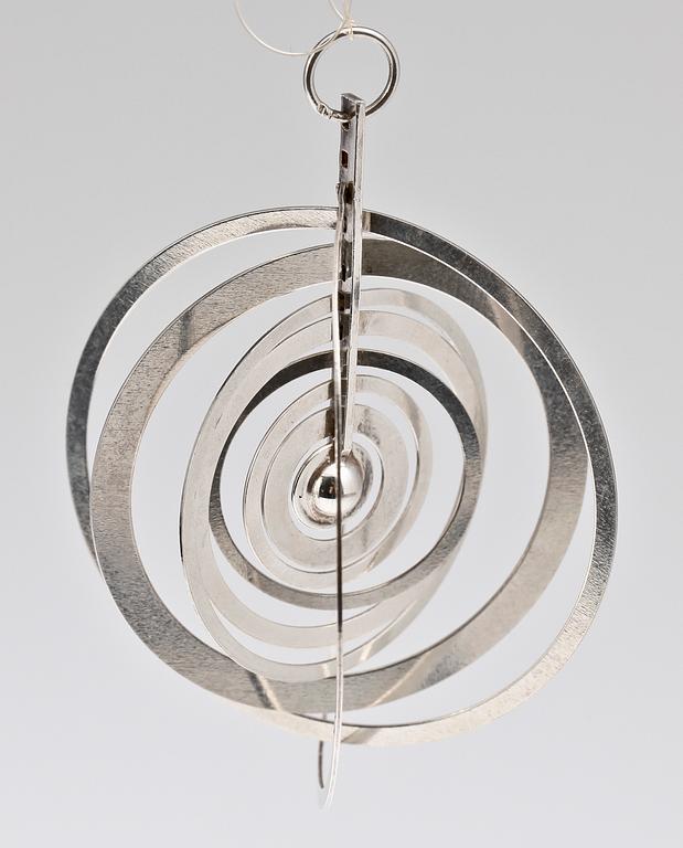 HÄNGE, sterling silver, "Silver Moon", Tapio Wirkkala, Nils Westerback, Helsingfors, Finland 1973.