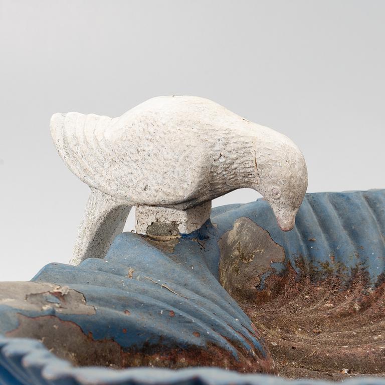 Fågelbad, 1900-talets andra hälft.