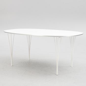 Bruno Mathsson & Piet Hein, a 'Superellipse' dining table, Fritz Hansen, Denmark, 2019.