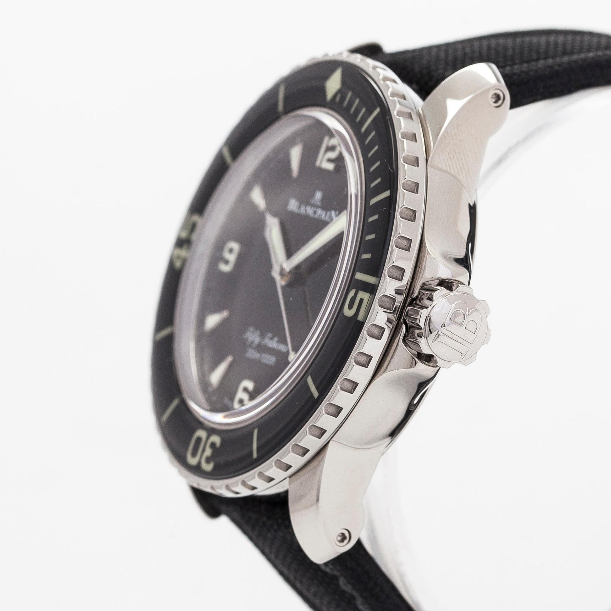 Blancpain, Fifty Fathoms, wristwatch, 45 mm.