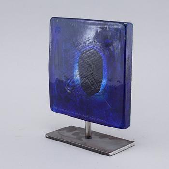 a glass sculpture for Kosa Boda, signed.