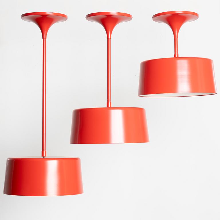 Johan Carpner, three 'Beam' ceiling lamps, Zero, 21st century.