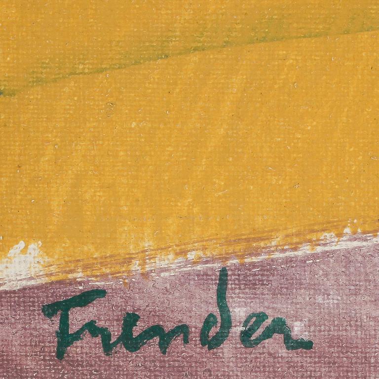 HELGE FRENDER, olja på duk, signerad.