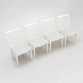 Carl Malmsten, a set of four 'Herrgården' chairs, Bodafors, 1964.