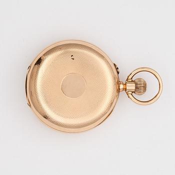 A gold pocket watch, Systméme Breveté, c. 1900.