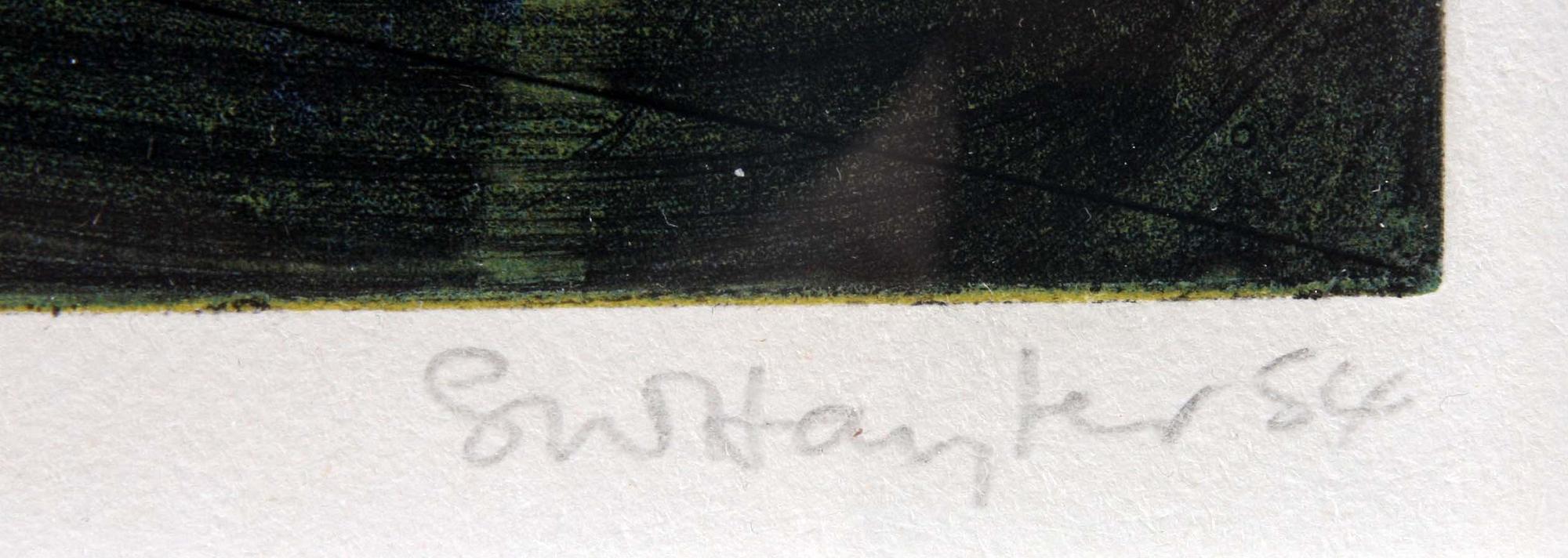 STANLEY WIILIAM HAYTER, färgetsning, sign, numr 116/200 samt dat- 54.